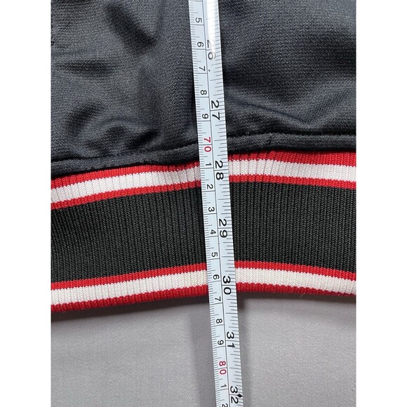 Stitches Washington Nationals Full Zip Track Jacket Mens XL MLB Black Red Stripe - Picture 8 of 8